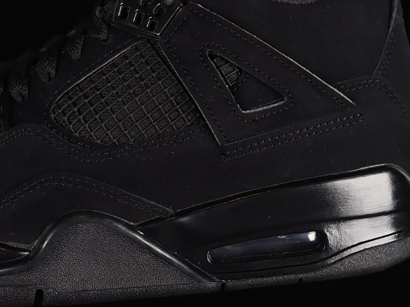 All categories Air Jordan Jordan series basketball shoes Air Jordan 4 LJR version Air Jordan 4 Retro "Black Cat" AJ4 Joe 4 Black Cat First layer frosted CU1110-010
